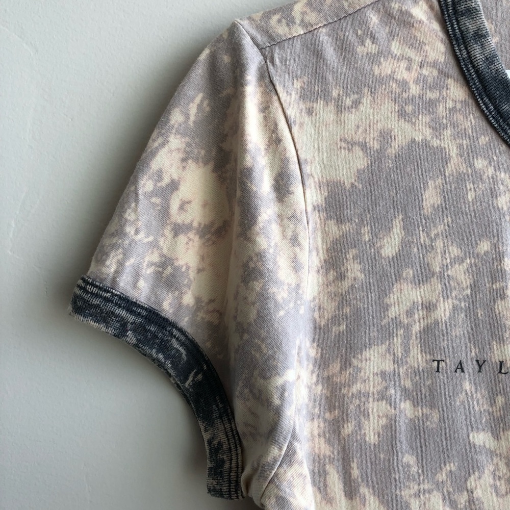 Kavio Taylor Guitar Graphic Tie Dye Ringer Tee - Picture 7 of 7